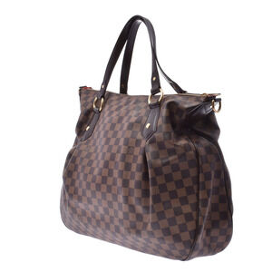 Louis Vuitton Evora Canvas Bag Brown Damier
